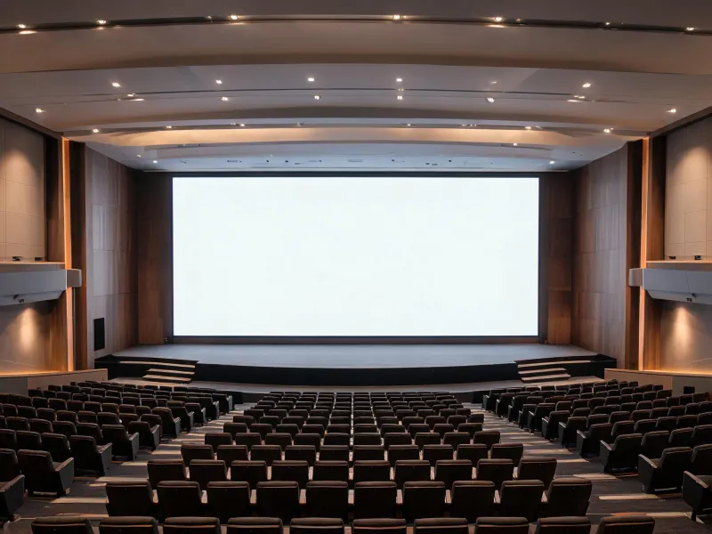 Large-format LED wall for an auditorium